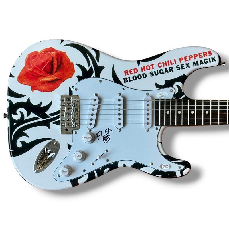 Red Hot Chili Peppers Set of (4) Custom Guitars Band-Signed by (4) with Anthony Kiedis, John Frusciante, Flea & Chad Smith (JSA & PSA) at PristineAuction.com Red Hot Chili Peppers Set of (4) Custom Guitars Band-Signed by (4) with Anthony Kiedis, John Frusciante, Flea & Chad Smith (JSA & PSA) at PristineAuction.com