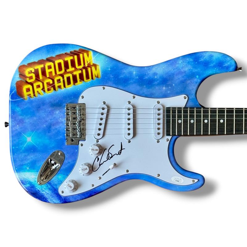 Red Hot Chili Peppers Set of (4) Custom Guitars Band-Signed by (4) with Anthony Kiedis, John Frusciante, Flea & Chad Smith (JSA & PSA) at PristineAuction.com Red Hot Chili Peppers Set of (4) Custom Guitars Band-Signed by (4) with Anthony Kiedis, John Frusciante, Flea & Chad Smith (JSA & PSA) at PristineAuction.com