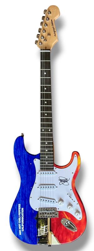 Red Hot Chili Peppers Set of (4) Custom Guitars Band-Signed by (4) with Anthony Kiedis, John Frusciante, Flea & Chad Smith (JSA & PSA) at PristineAuction.com Red Hot Chili Peppers Set of (4) Custom Guitars Band-Signed by (4) with Anthony Kiedis, John Frusciante, Flea & Chad Smith (JSA & PSA) at PristineAuction.com