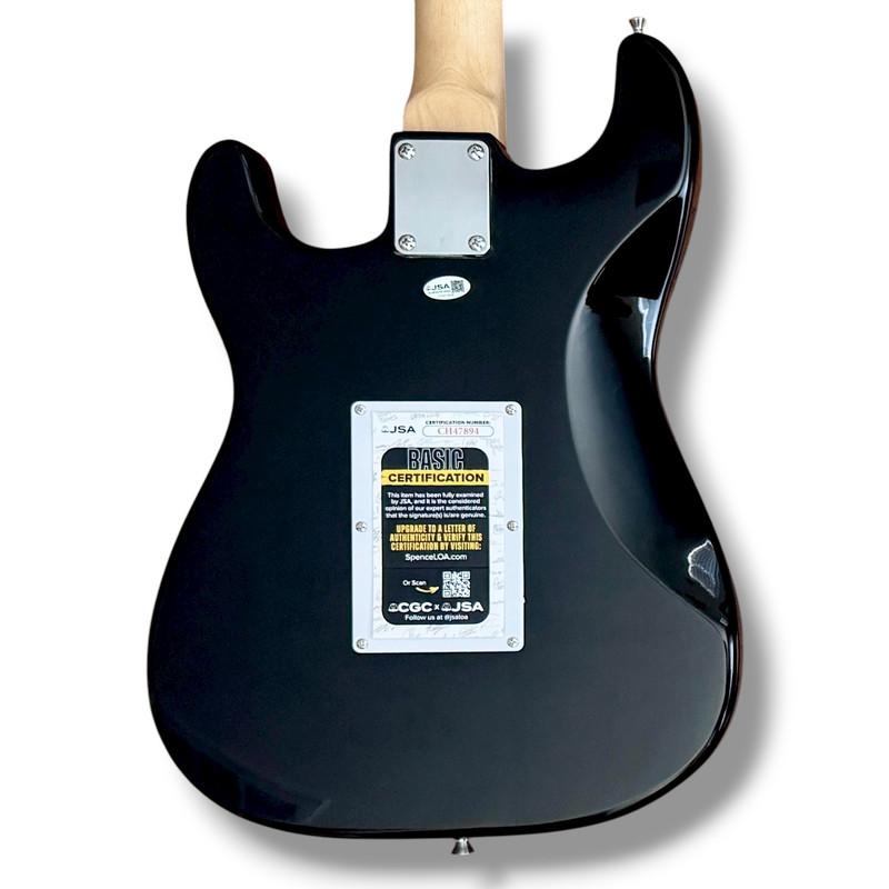 Aerosmith Custom Stratocaster Guitar Band-Signed By (5) with Steven Tyler, Joe Perry, Brad Whitford, Tom Hamilton & Joey Kramer (JSA) at PristineAuction.com Aerosmith Custom Stratocaster Guitar Band-Signed By (5) with Steven Tyler, Joe Perry, Brad Whitford, Tom Hamilton & Joey Kramer (JSA) at PristineAuction.com