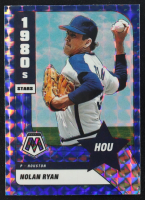 Nolan Ryan 2022 Panini Mosaic Mosaic Blue Camo 80s #290 at PristineAuction.com