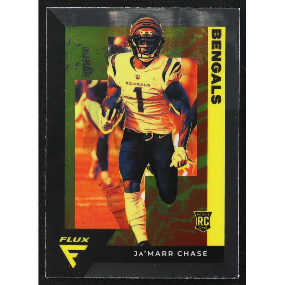 Ja'Marr Chase 2021 Panini Chronicles Flux Rookies #12 RC at PristineAuction.com