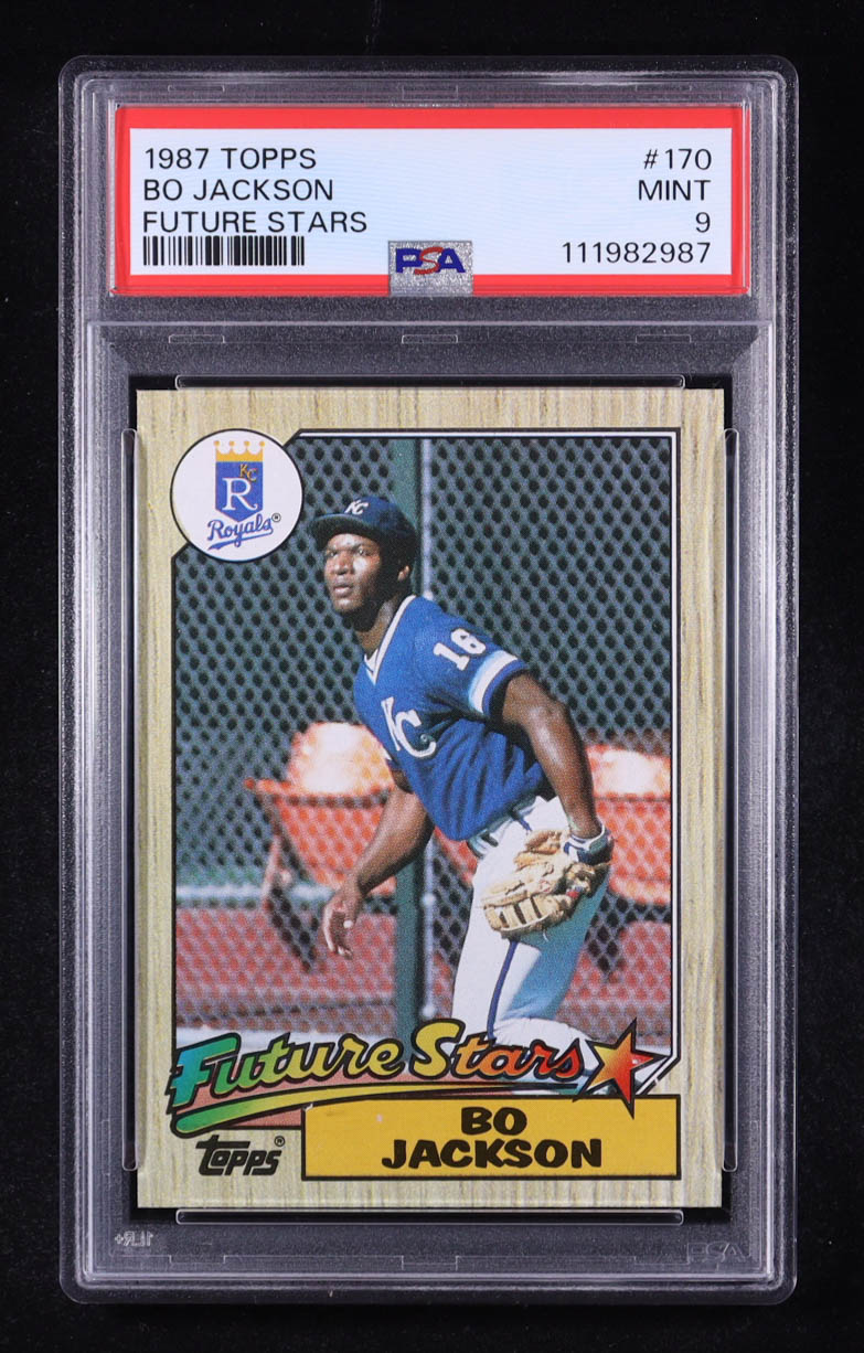 Bo Jackson 1987 Topps Future Stars #170 RC (PSA 9) at PristineAuction.com Bo Jackson 1987 Topps Future Stars #170 RC (PSA 9) at PristineAuction.com