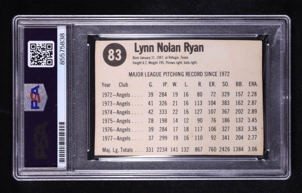 Nolan Ryan Signed 1978 Hostess #83 (PSA | Auto Grade 10) at PristineAuction.com Nolan Ryan Signed 1978 Hostess #83 (PSA | Auto Grade 10) at PristineAuction.com