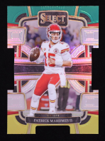 Patrick Mahomes II 2023 Panini Select Green/Yellow Die-Cut Prizm #49 at PristineAuction.com