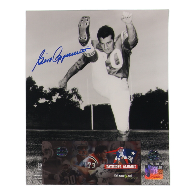 Gino Cappelletti Signed Patriots 8x10 Photo (Patriots Alumni) at PristineAuction.com Gino Cappelletti Signed Patriots 8x10 Photo (Patriots Alumni) at PristineAuction.com