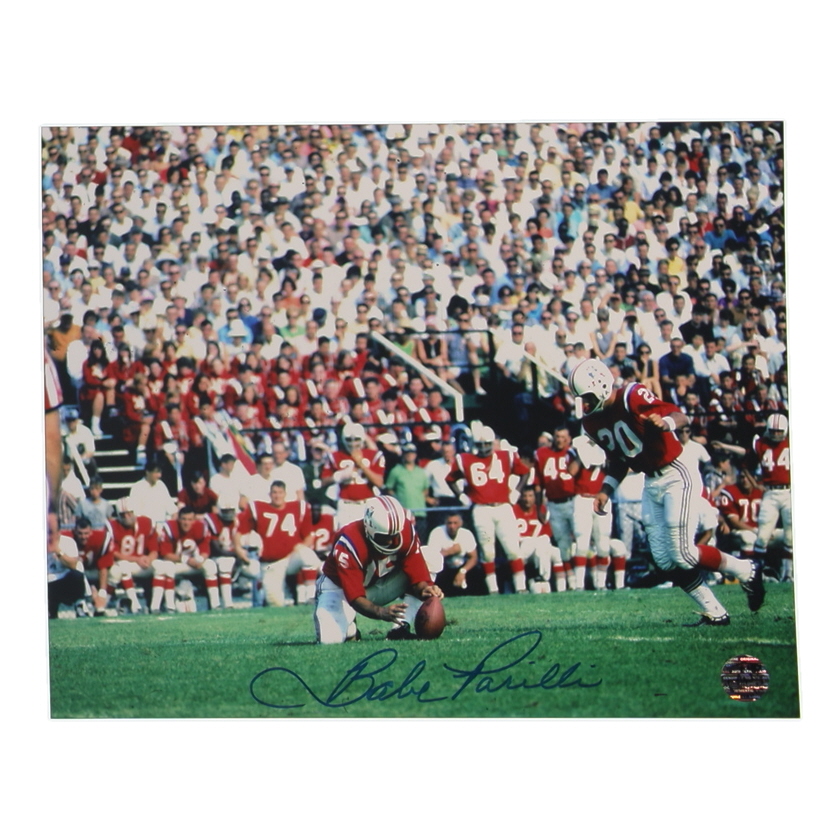 Babe Parilli Signed Patriots 8x10 Photo (Patriots Alumni) at PristineAuction.com Babe Parilli Signed Patriots 8x10 Photo (Patriots Alumni) at PristineAuction.com
