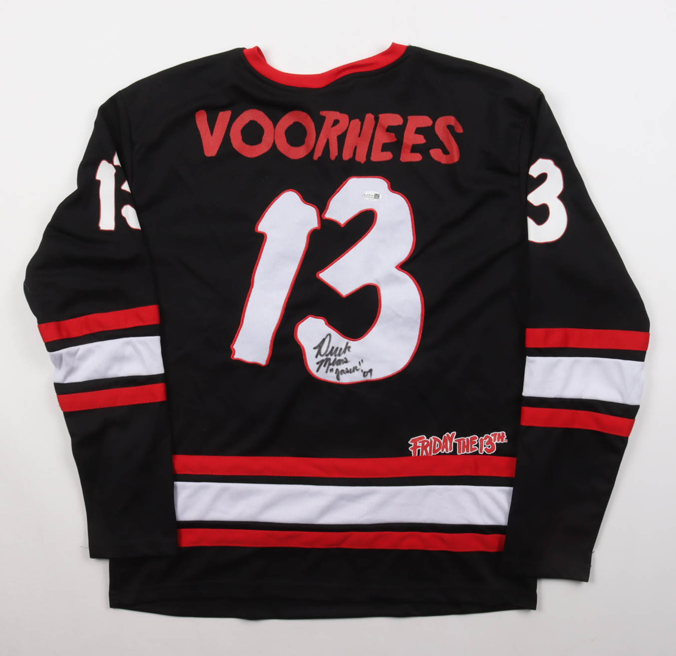 Derek Mears Signed "Friday the 13th"Jersey Inscribed "Jason 09" (JSA) at PristineAuction.com Derek Mears Signed "Friday the 13th"Jersey Inscribed "Jason 09" (JSA) at PristineAuction.com