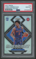 Cade Cunningham 2021 Panini Prizm Emergent Silver #22 (PSA 10) at PristineAuction.com