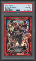 Allen Iverson 2023 Panini Prizm Red Ice #184 (PSA 10) at PristineAuction.com