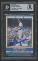 Orel Hershiser Signed 1987 Fleer Record Setters #16 (BGS) at PristineAuction.com