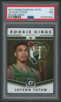 Jayson Tatum 2017 Donruss Optic Rookie Kings #3 RC (PSA 7) at PristineAuction.com