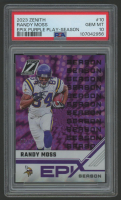 Randy Moss 2023 Zenith Epix Purple Play Season #10 #3/10 (PSA 10) at PristineAuction.com