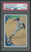 Mickey Mantle 2010 Topps Chrome Wrapper Redemption Refractors #226 (PSA 10) at PristineAuction.com
