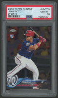 Juan Soto 2018 Topps Chrome Update #HMT55 RC (PSA 10) at PristineAuction.com