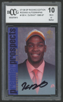 Kevin Durant 2007-08 SP Rookie Edition 1996-97 SP Rookie Autographs #106 RC (BCCG 10) at PristineAuction.com