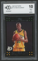 Kevin Durant 2007-08 Topps #112 RC (BCCG 10) at PristineAuction.com