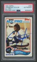 Lawrence Taylor Signed 1982 Topps #434 RC (PSA) at PristineAuction.com