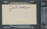 Joe Dimaggio Signed Index Card (BGS) at PristineAuction.com