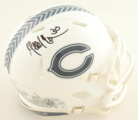 Mike Brown Signed Signed Bears Salute To Service Alternate Speed Mini Helmet (Schwartz) at PristineAuction.com