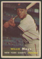 Willie Mays 1957 Topps #10 at PristineAuction.com