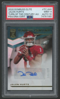 Jalen Hurts 2020 Elite Turn of the Century Autographs #8 #101/125 RC (PSA 9 | Autograph Graded 10) at PristineAuction.com