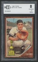 Joe Torre 1962 Topps #218 RC (BCCG 8) at PristineAuction.com