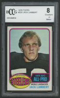 Jack Lambert 1976 Topps #220 AP RC (BCCG 8) at PristineAuction.com