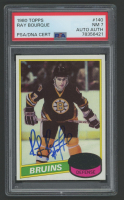 Ray Bourque Signed 1980-81 Topps #140 RC (PSA 7) at PristineAuction.com