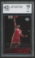 LeBron James 2003-04 Upper Deck #301 (BCCG 10) at PristineAuction.com