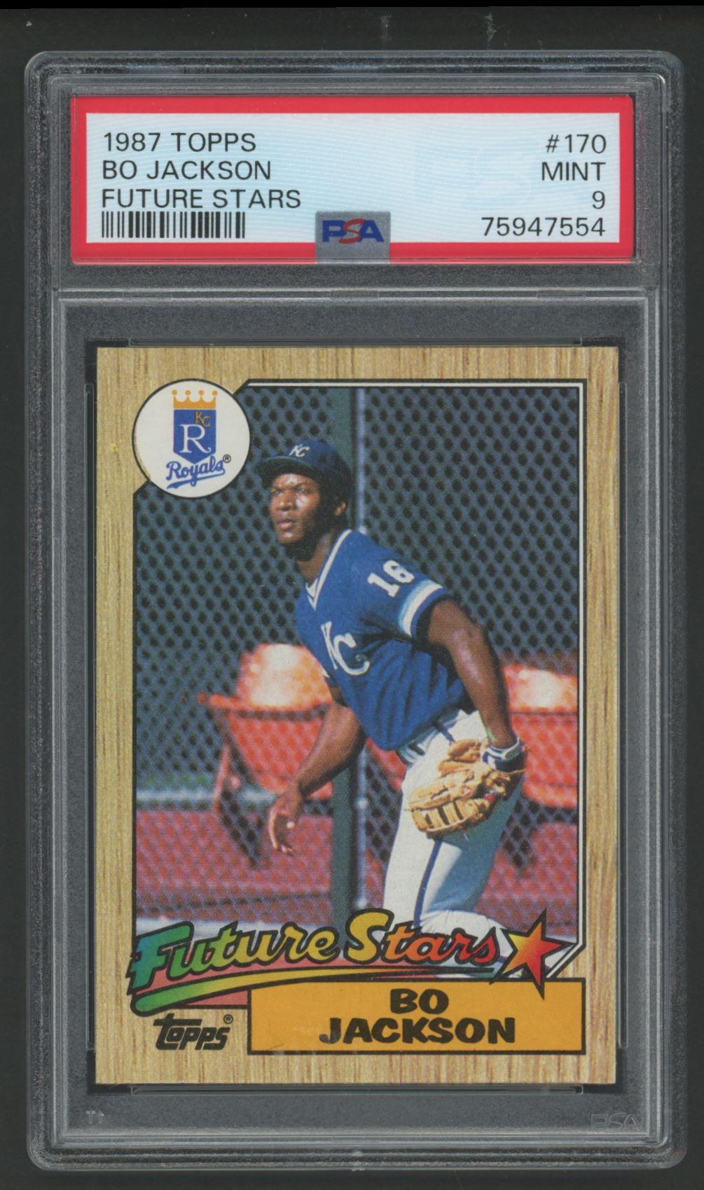 Bo Jackson 1987 Topps Future Stars #170 (PSA 9) at PristineAuction.com Bo Jackson 1987 Topps Future Stars #170 (PSA 9) at PristineAuction.com