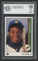Ken Griffey Jr. 1989 Upper Deck #1 RC (BCCG 10) at PristineAuction.com