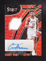 Cameron Thomas 2021-22 Select Rookie Jersey Autographs Prizms Red Wave #2 RC at PristineAuction.com