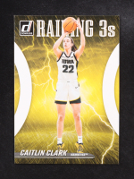 Caitlin Clark 2024 Panini Caitlin Clark Collection Donruss Raining 3's #R1 RC at PristineAuction.com