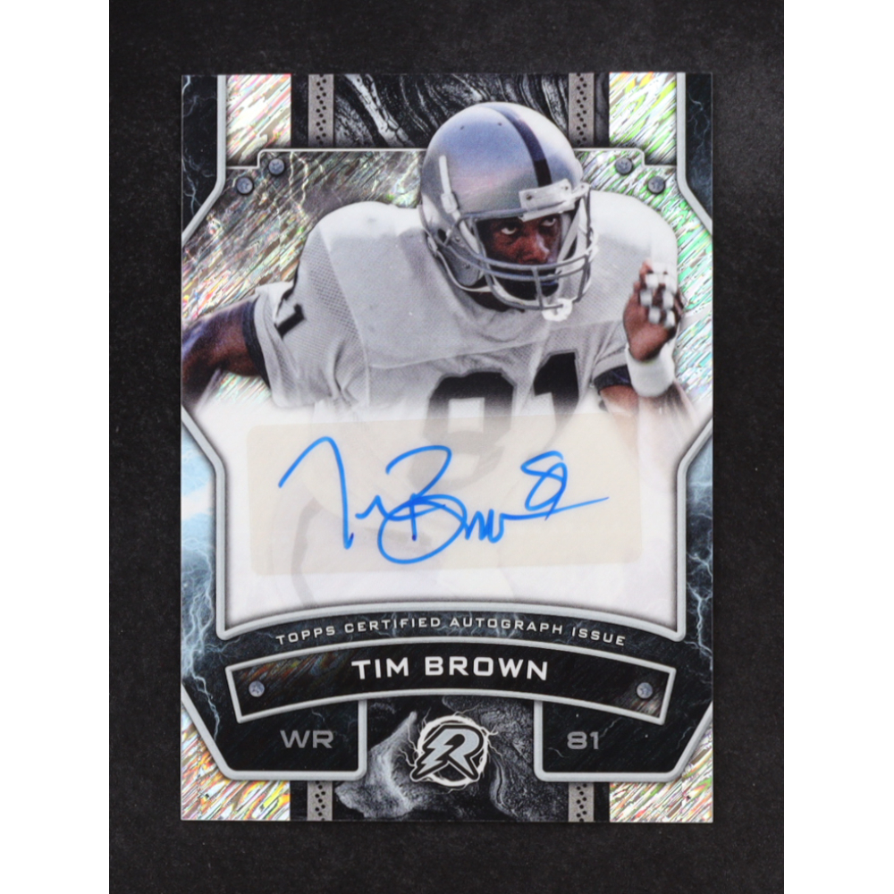 Tim Brown 2024 Topps Resurgence Resurgence Signatures #RSTIM "Resurgance" UER at PristineAuction.com