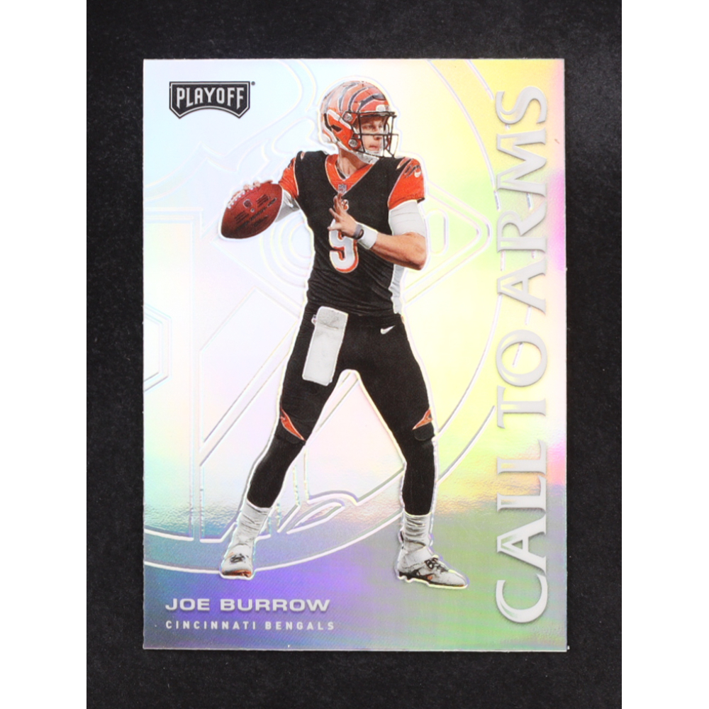 Joe Burrow 2020 Playoff Call to Arms Silver #CA17 RC at PristineAuction.com