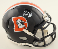 RJ Harvey Signed Broncos Speed Mini Helmet (JSA) at PristineAuction.com
