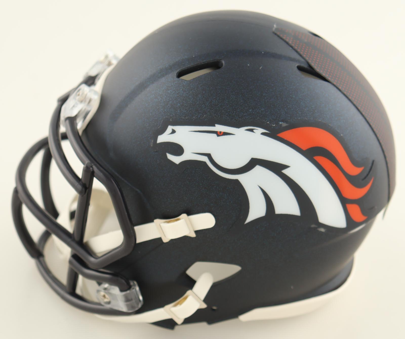 RJ Harvey Signed Broncos Speed Mini Helmet (JSA) at PristineAuction.com RJ Harvey Signed Broncos Speed Mini Helmet (JSA) at PristineAuction.com