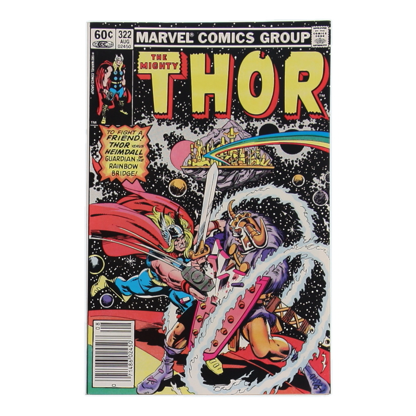 1982 "The Mighty Thor" Issue #322 Marvel Comic Book at PristineAuction.com 1982 "The Mighty Thor" Issue #322 Marvel Comic Book at PristineAuction.com