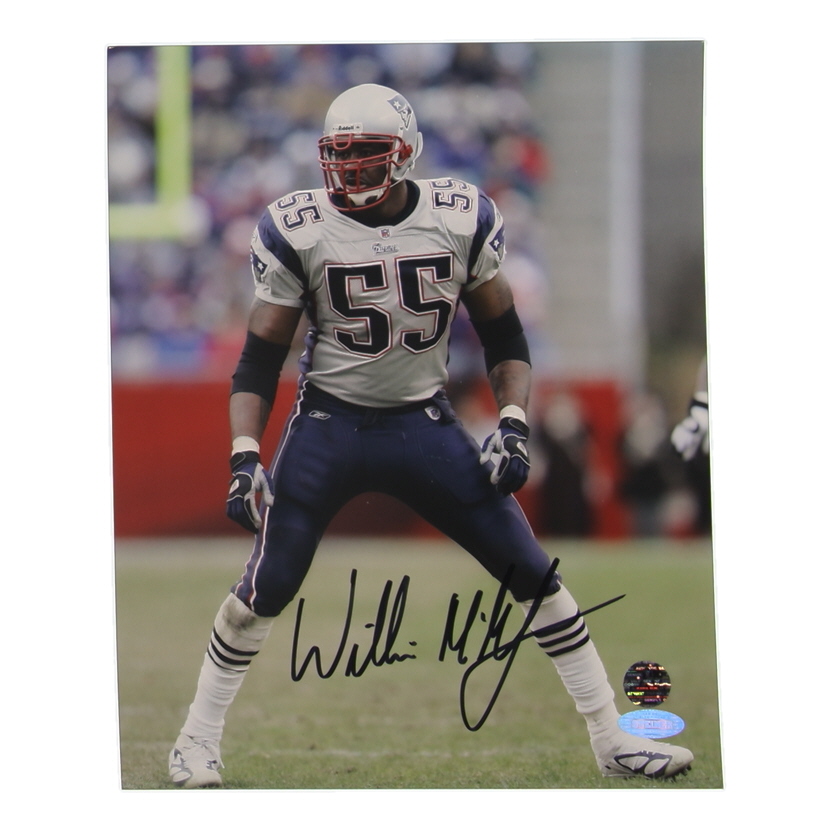 Willie McGinest Signed Patriots 8x10 Photo (Patriots Alumni) at PristineAuction.com Willie McGinest Signed Patriots 8x10 Photo (Patriots Alumni) at PristineAuction.com