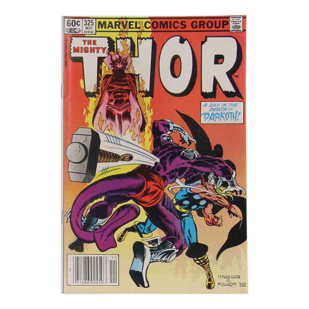 1982 "The Mighty Thor" Issue #325 Marvel Comic Book at PristineAuction.com