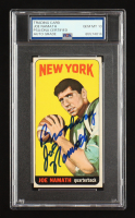 "Broadway" Joe Namath Signed 1965 Topps #122 RC (PSA | Auto Grade 10) at PristineAuction.com