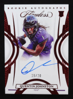 Quentin Johnston 2023 Flawless Rookie Autographs Red Foil #100 #19/20 RC at PristineAuction.com