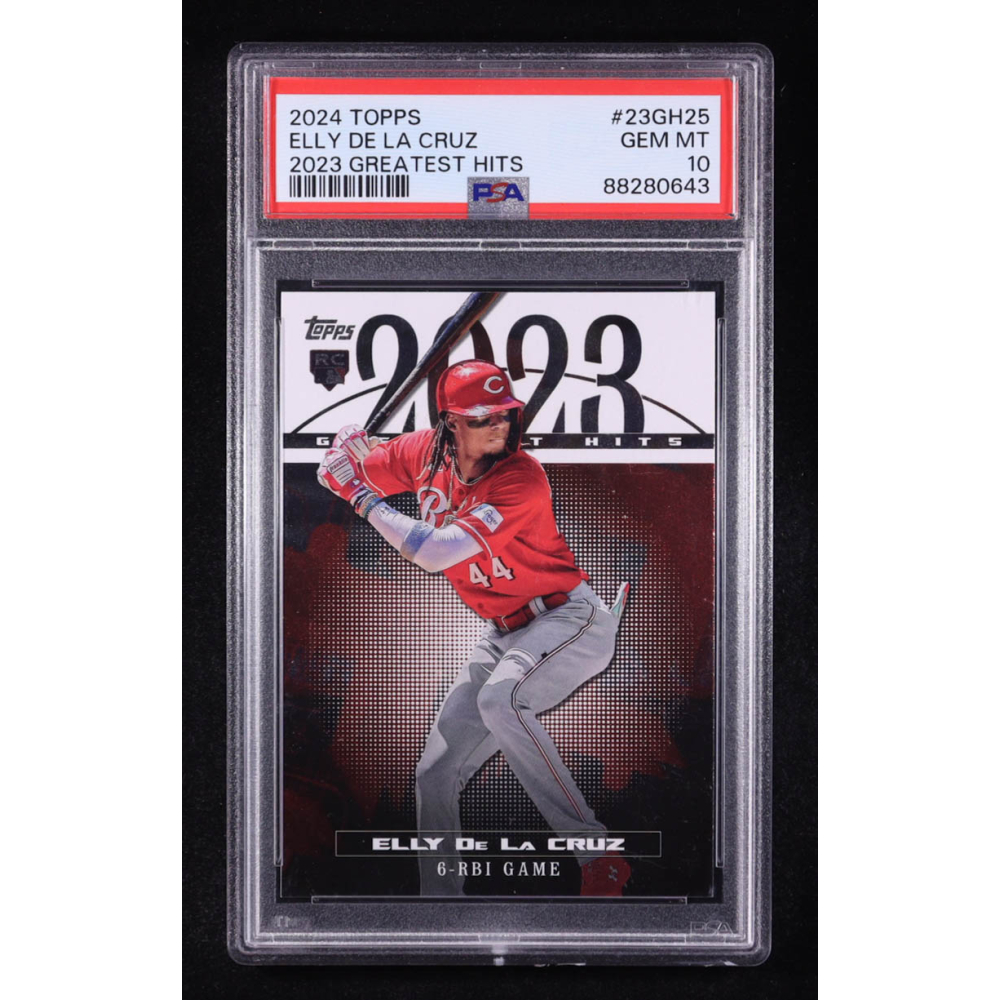 Elly De La Cruz 2024 Topps '23 Greatest Hits #23GH25 RC (PSA 10) at PristineAuction.com