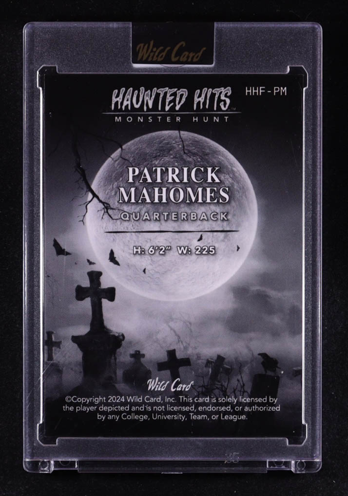 Patrick Mahomes II 2024 Wild Card Haunted Hits Monster Hunt Prismatic Dracula #HHFPM #1/2 at PristineAuction.com Patrick Mahomes II 2024 Wild Card Haunted Hits Monster Hunt Prismatic Dracula #HHFPM #1/2 at PristineAuction.com