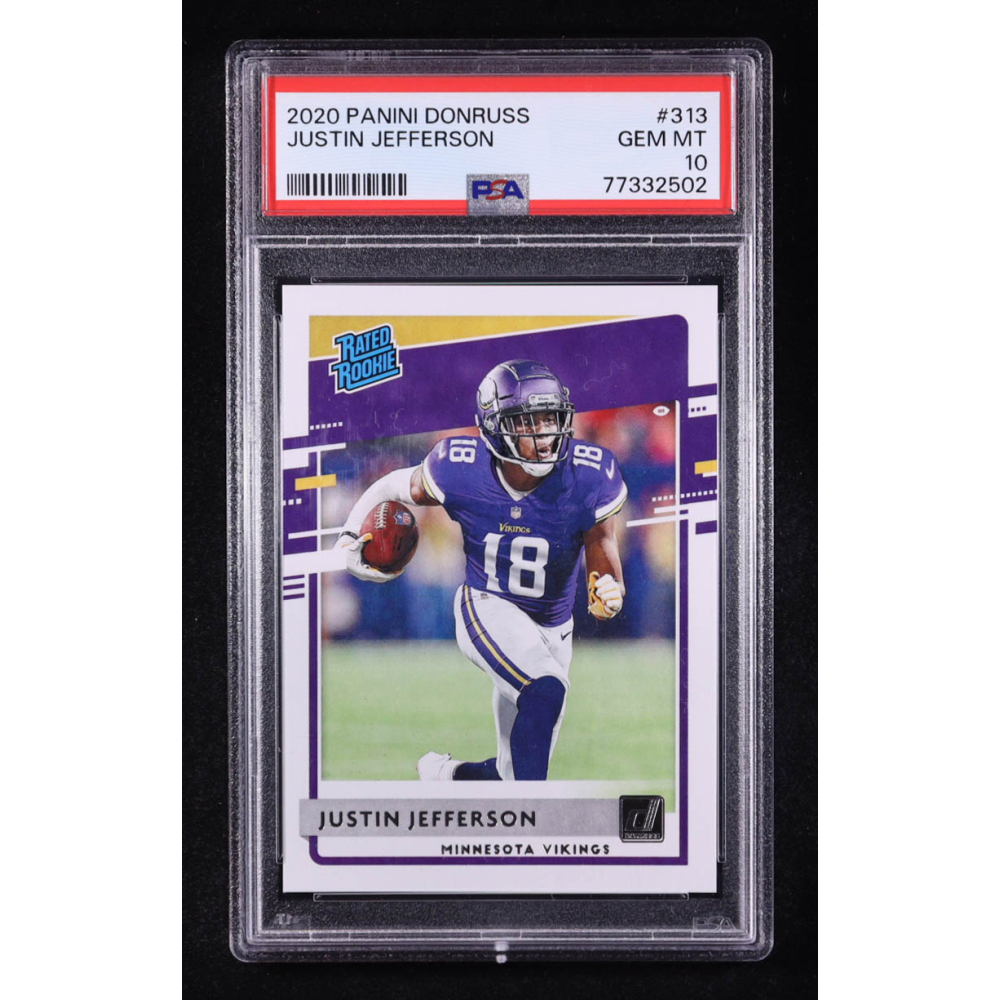Justin Jefferson 2020 Donruss #313 RR RC (PSA 10) at PristineAuction.com