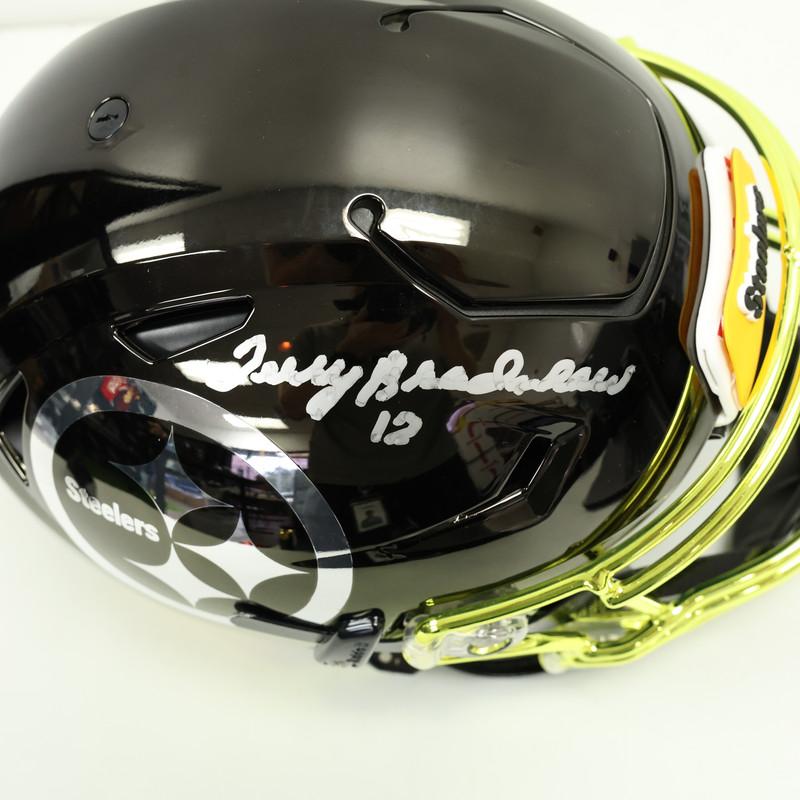 Terry Bradshaw Signed Steelers Full-Size Authentic On-Field Chrome Alternate Speedflex Helmet (Beckett) at PristineAuction.com Terry Bradshaw Signed Steelers Full-Size Authentic On-Field Chrome Alternate Speedflex Helmet (Beckett) at PristineAuction.com