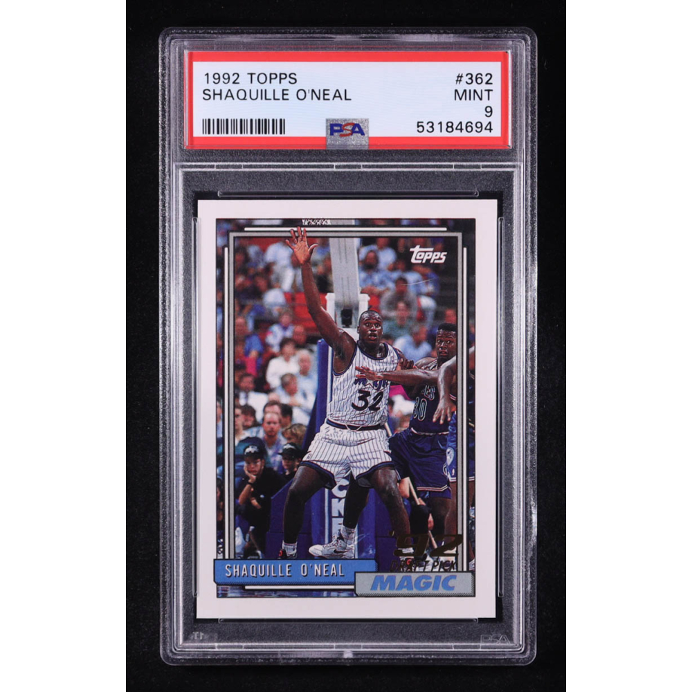 Shaquille O'Neal 1992 Topps #362 RC (PSA 9) at PristineAuction.com
