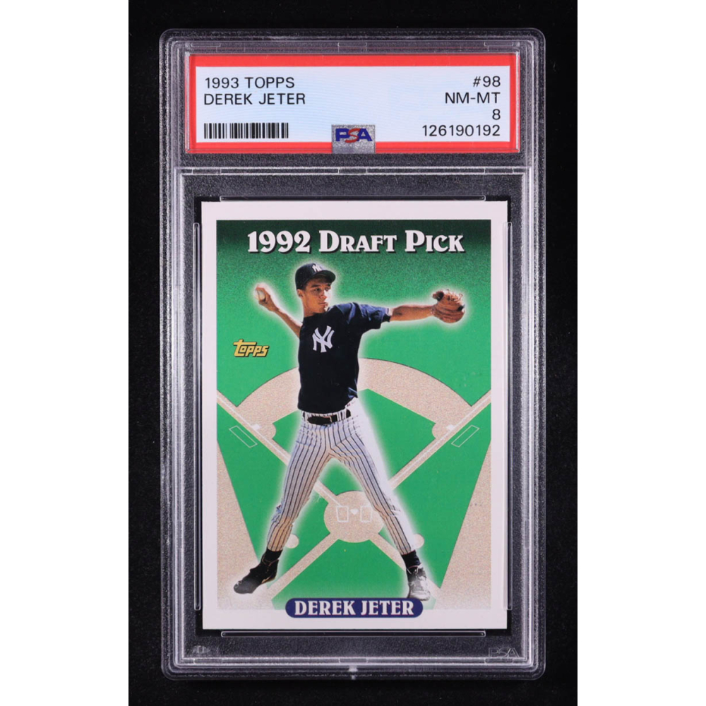 Derek Jeter 1993 Topps 92' Draft Pick #98 RC (PSA 8) at PristineAuction.com