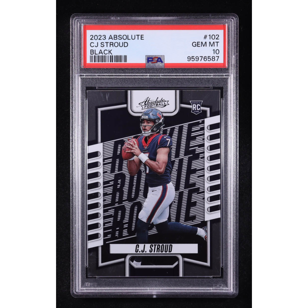 CJ Stroud 2023 Absolute Black #102 RC (PSA 10) at PristineAuction.com